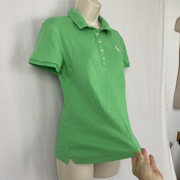 Ralph Lauren Polo Shirt Womens Small Kelly Green Crest Logo Old Money Preppy - Picture 3 of 9